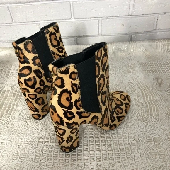 Sam Edelman Leopard-Print Calf‎ Hair Chelsea Boots - Picture 6 of 14